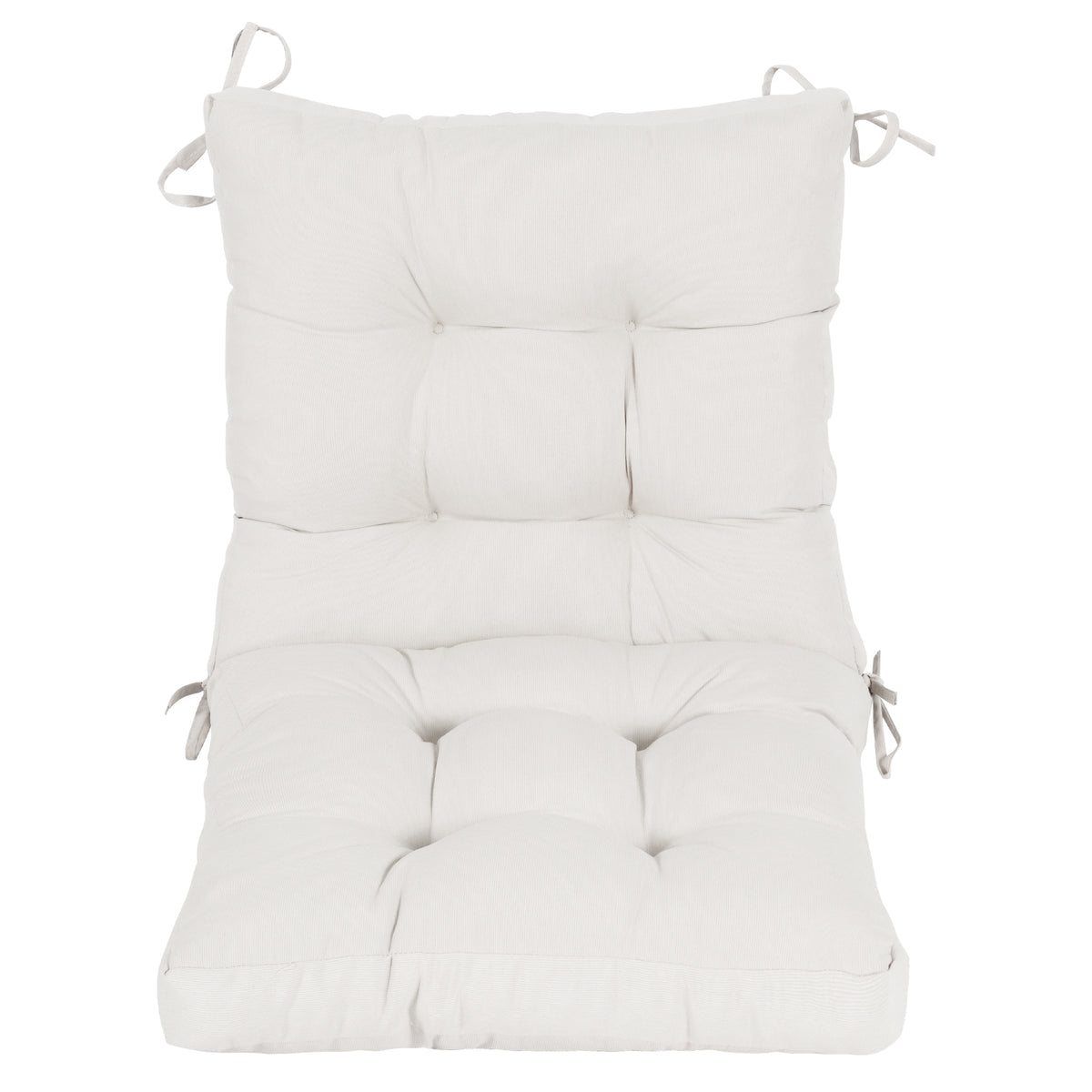 Goodgoods N Tufted Outdoor High-Back Chair Cushion 18x36 in - Beige