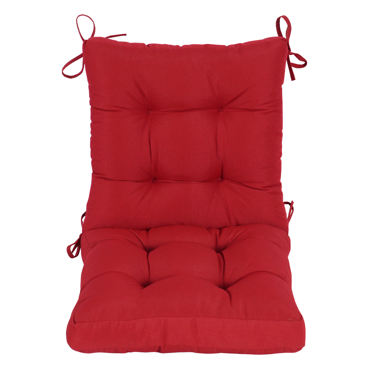 Goodgoods N Tufted Outdoor High-Back Chair Cushion 20x40 in - Red