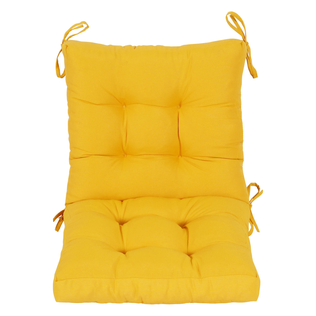 Goodgoods N Tufted Outdoor High-Back Chair Cushion 20x40 in - Yellow