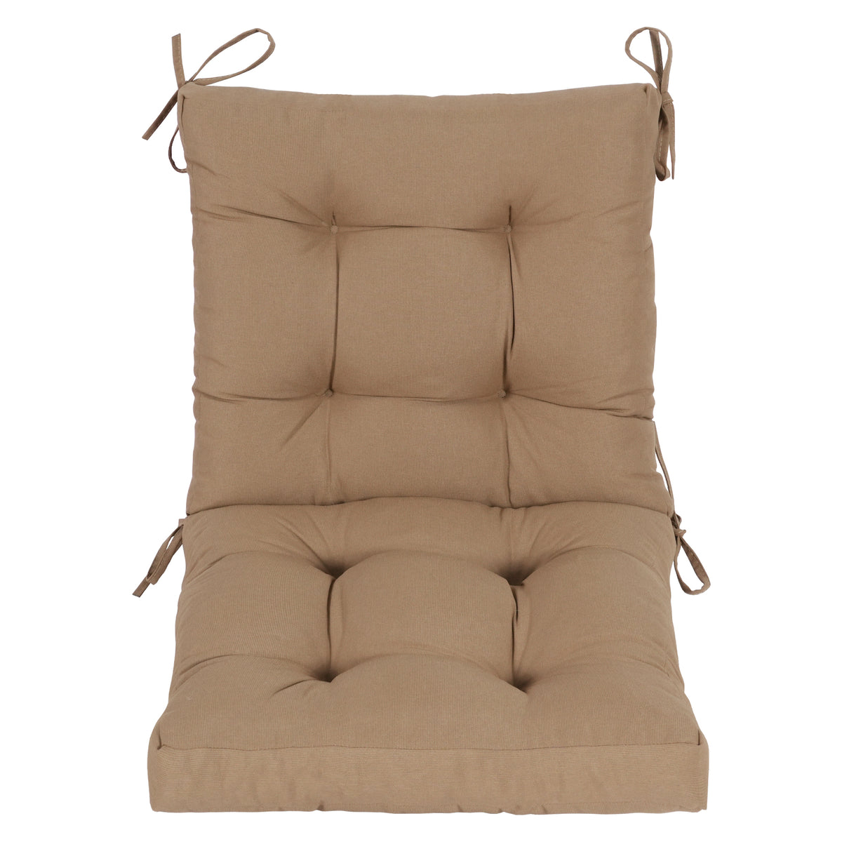 Goodgoods N Tufted Outdoor High-Back Chair Cushion 20x40 in - Brown