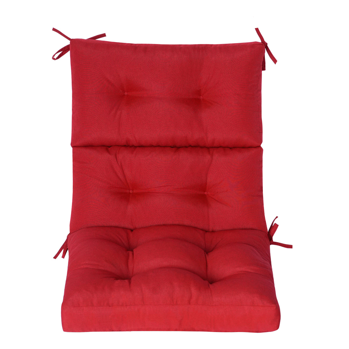 Goodgoods N Tufted Outdoor High-Back Chair Cushion 21x44 in - Red