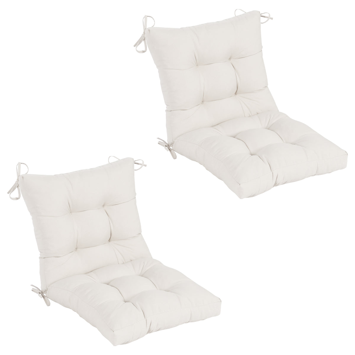 Goodgoods N Tufted Outdoor High-Back Chair Cushion 20x40 in - Beige