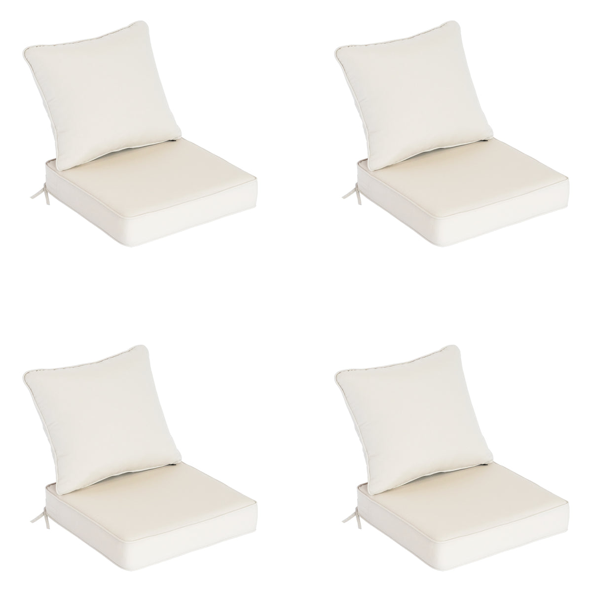 Goodgoods N Deep Seat Outdoor Cushion Set 19x19 in - Beige