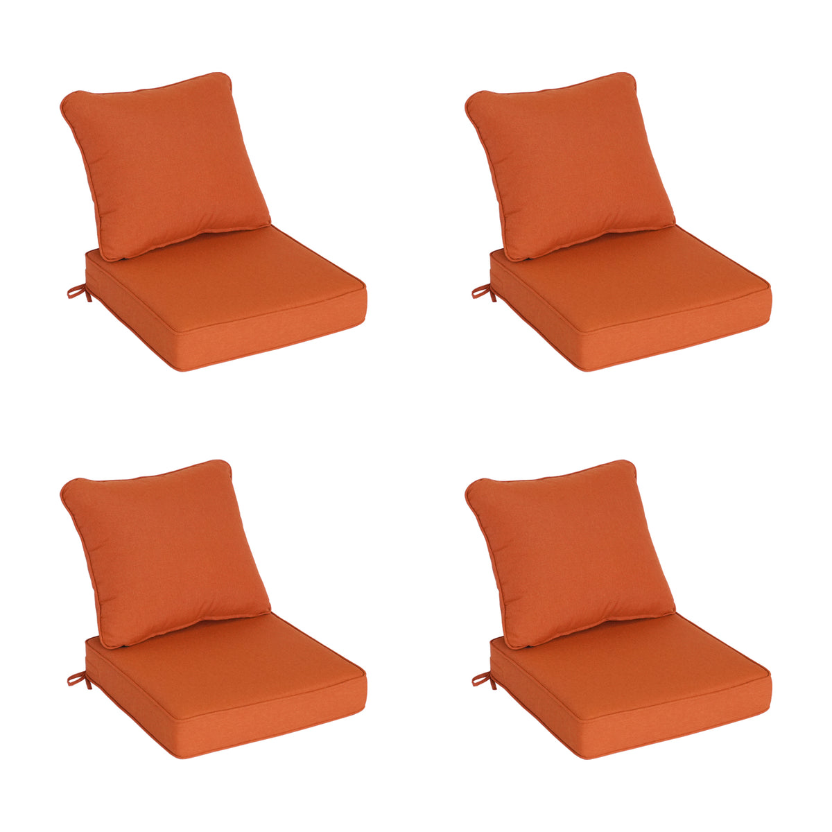 Goodgoods N Deep Seat Outdoor Cushion Set 19x19 in - Orange