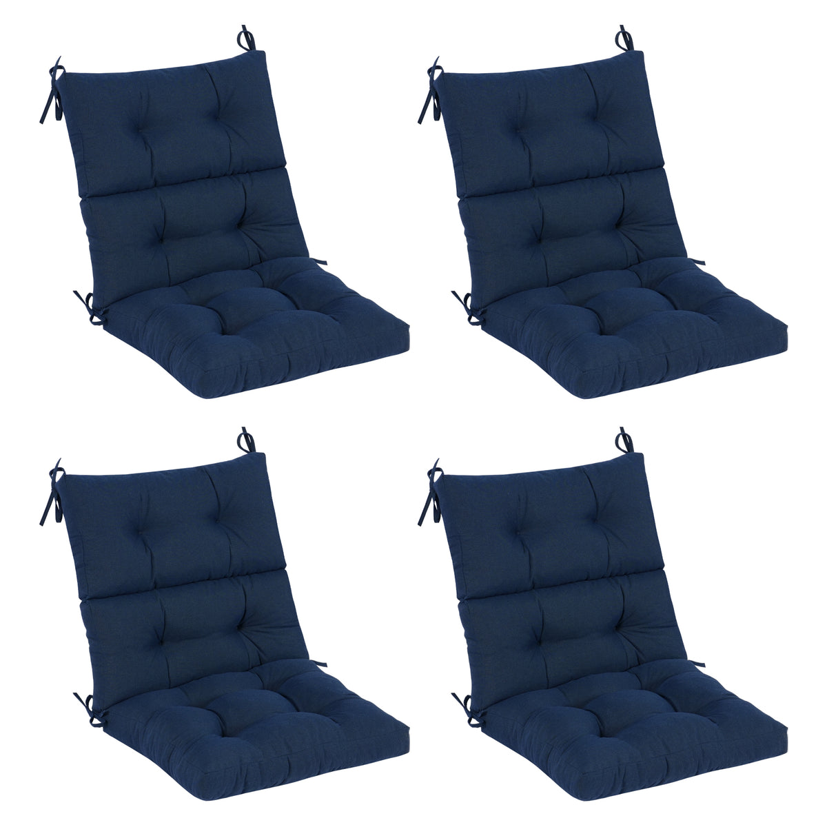 Goodgoods N Tufted Outdoor High-Back Chair Cushion 21x44 in - Dark Blue