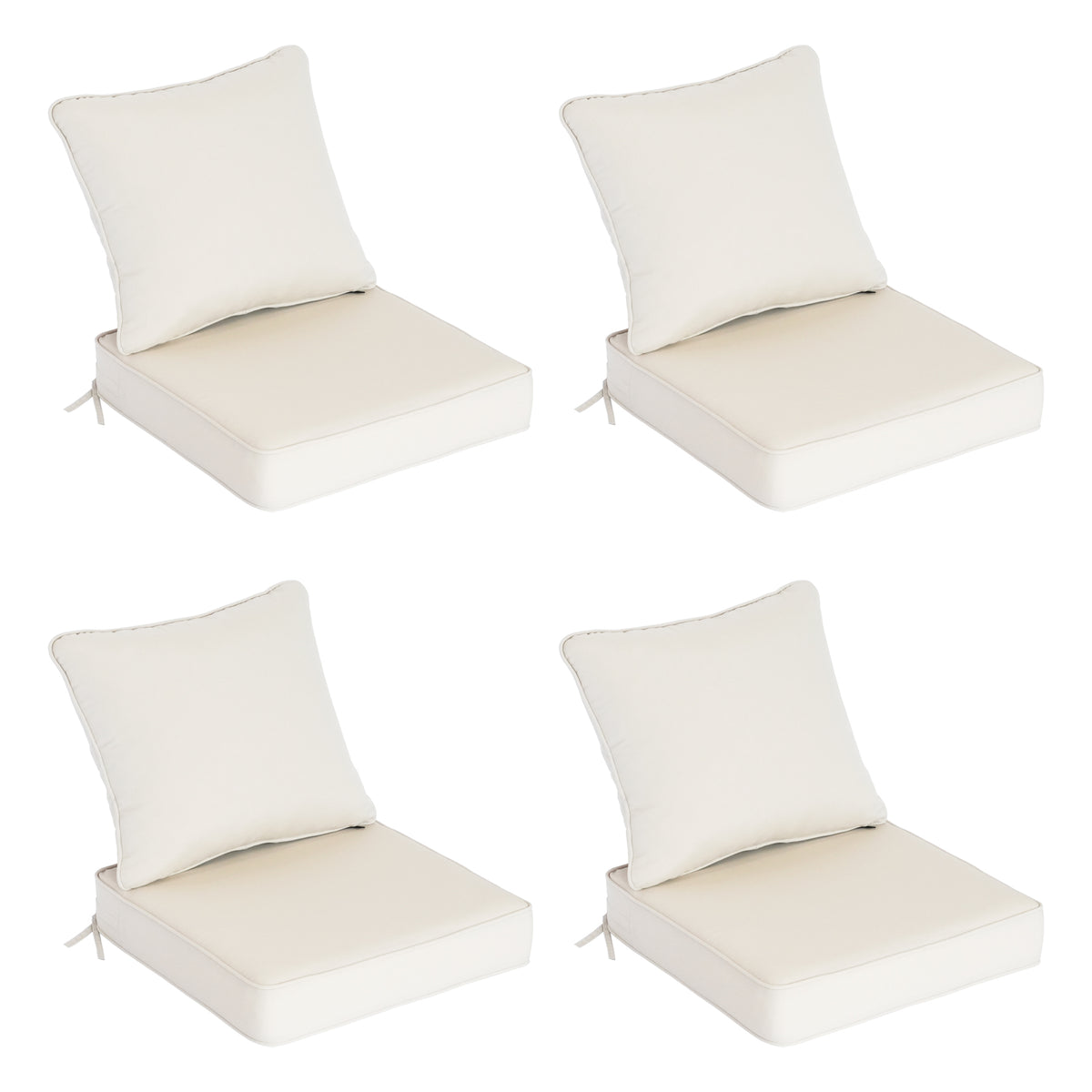 Goodgoods N Deep Seat Outdoor Cushion Set 22x22 in - Beige