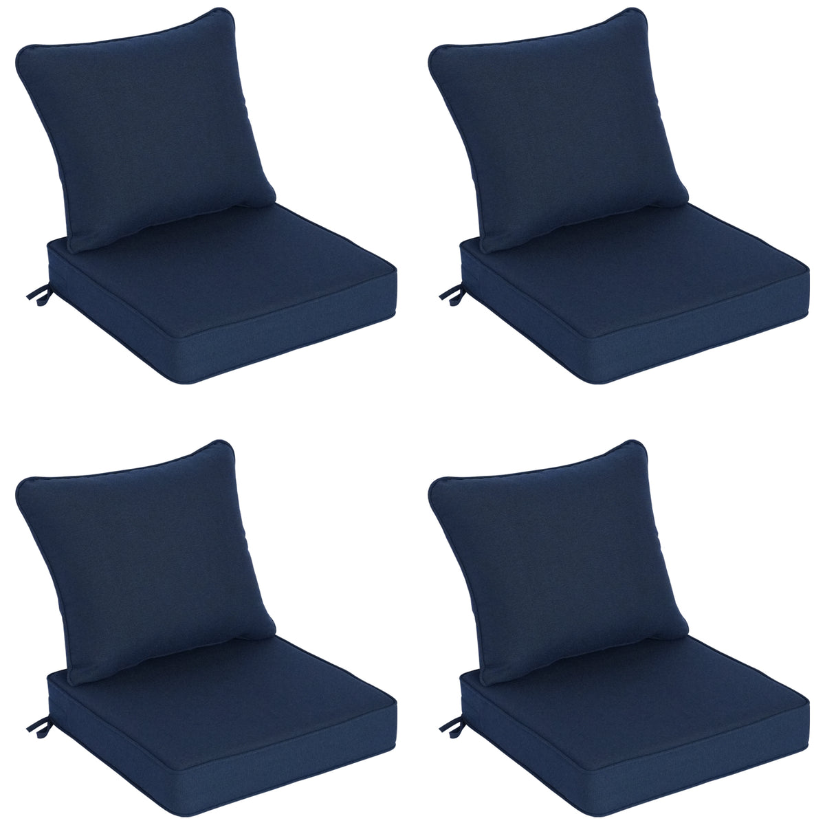 Goodgoods N Deep Seat Outdoor Cushion Set 24x24 in - Dark Blue