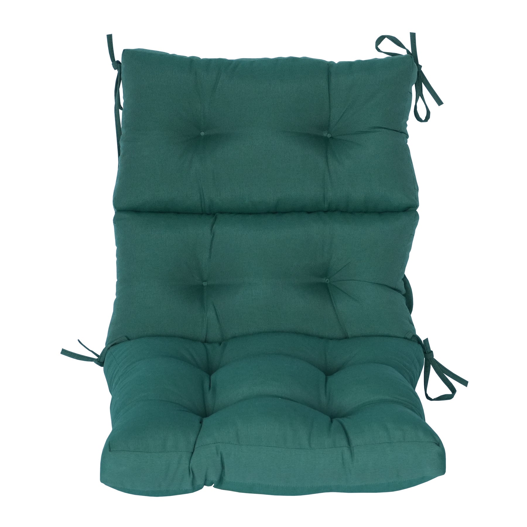 GoodGoods Tufted Outdoor High-Back Chair Cushion 22x44 in - Deep Green