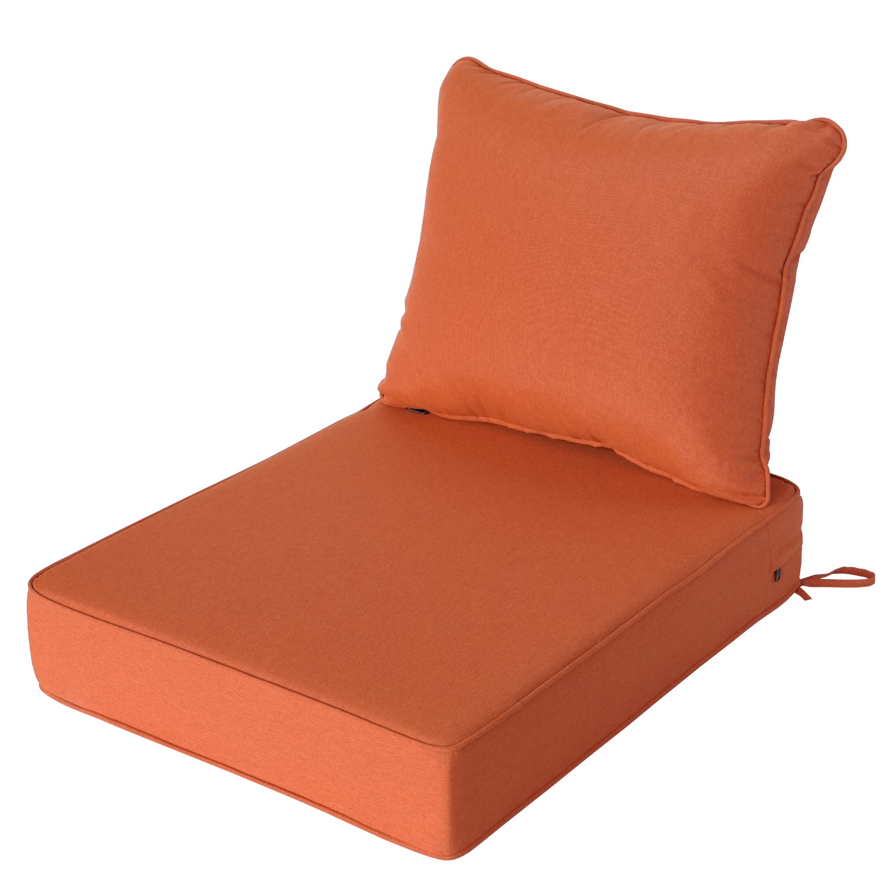 GoodGoods Deep Seat Outdoor Cushion Set 24x28 in - Orange