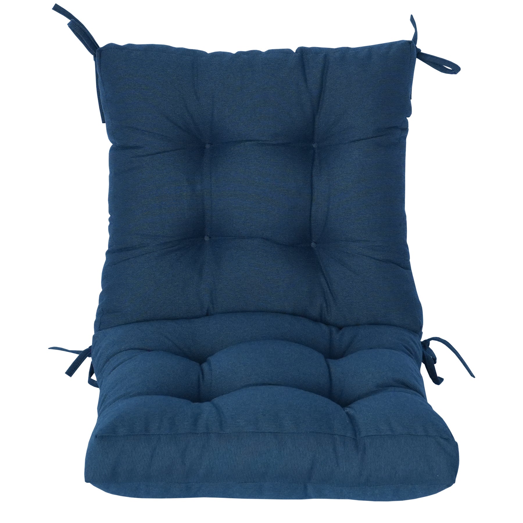 GoodGoods Tufted Outdoor High-Back Chair Cushion 20x40 in - Dark Blue