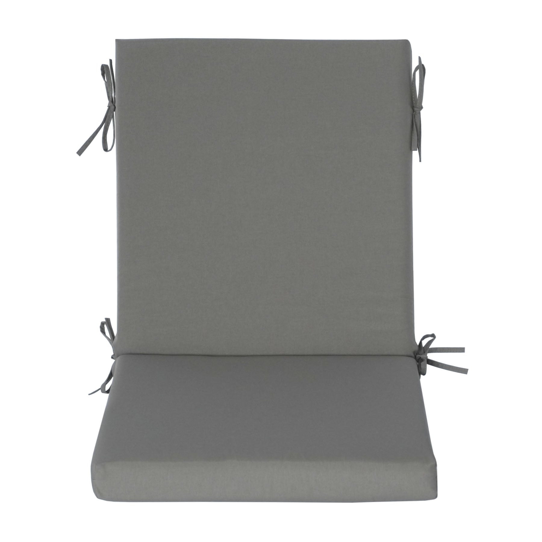 GoodGoods Outdoor High-Back Chair Cushion 22x44 in - Gray