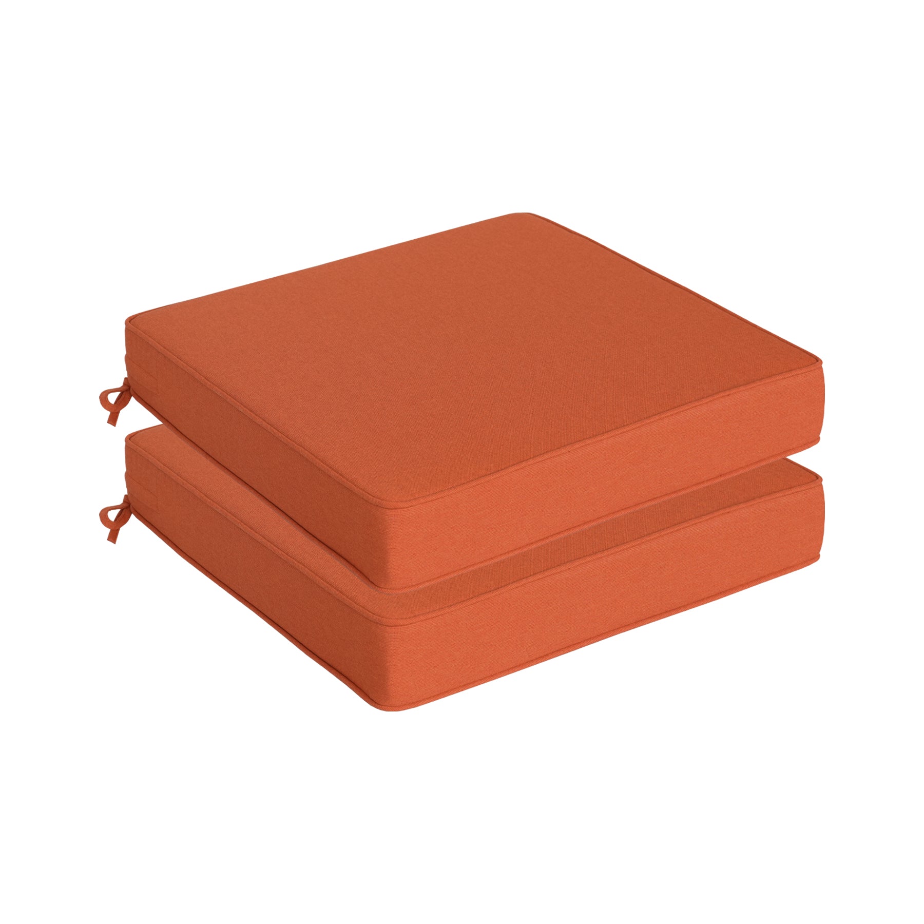 GoodGoods Outdoor Seat Cushion 22x22 in - Orange - image 10
