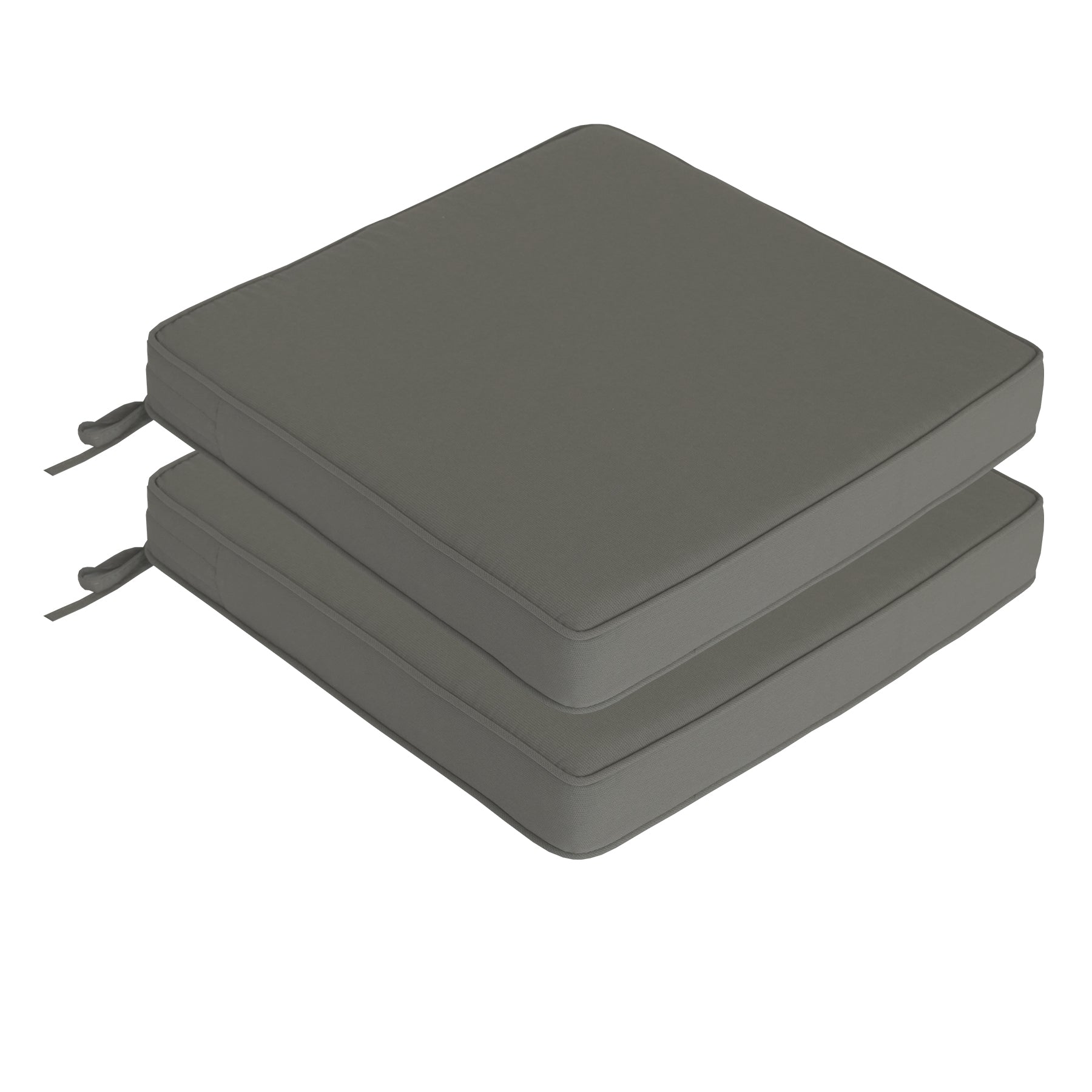 GoodGoods Outdoor Seat Cushion 20x20 in - Gray lifestyle and product view 4