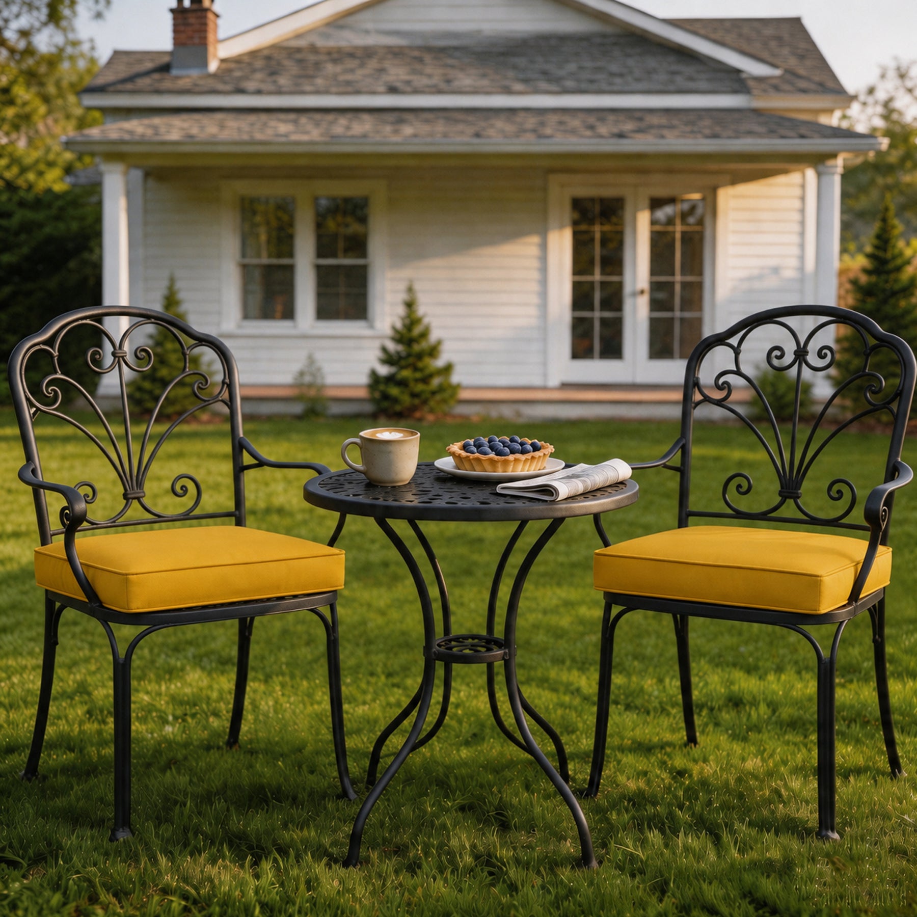 GoodGoods Outdoor Seat Cushion 22x22 in - Yellow - image 2