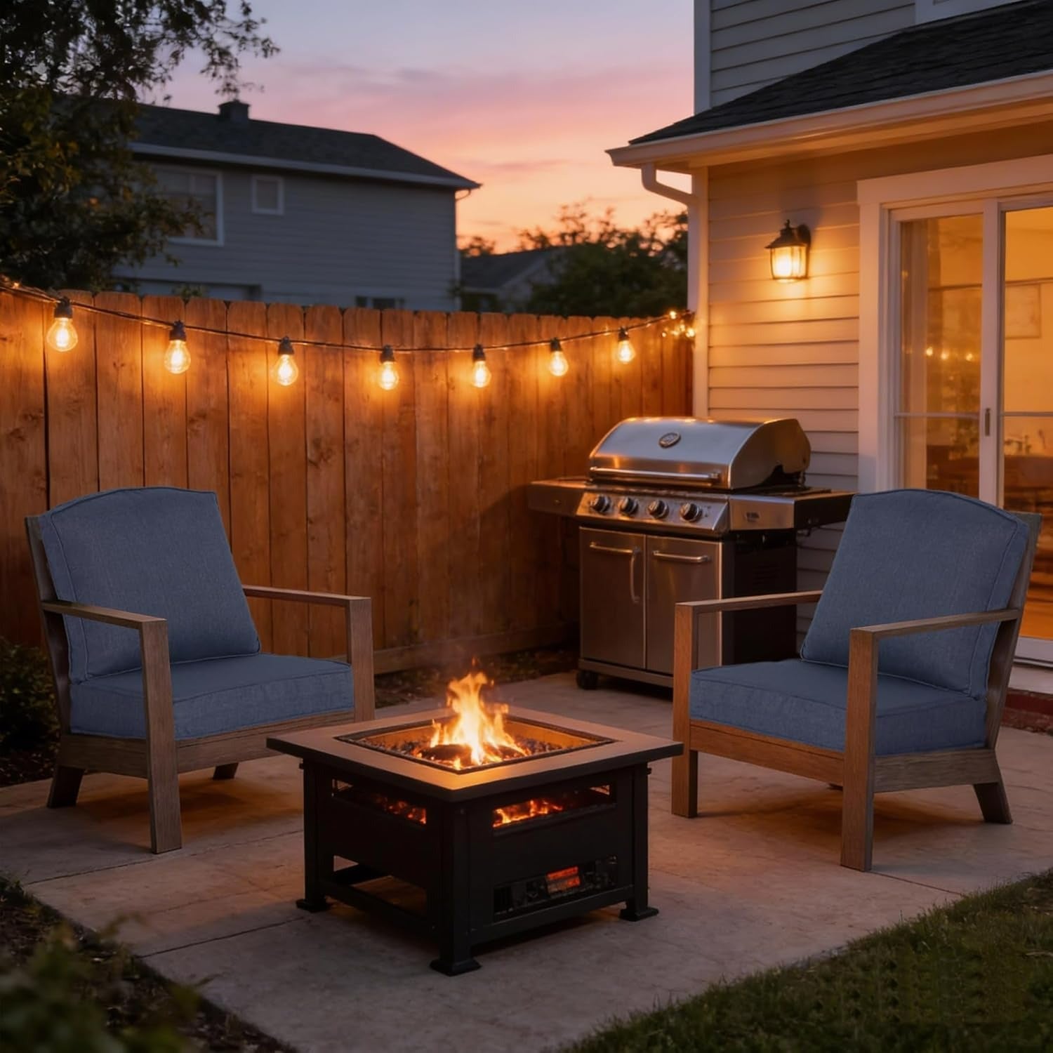 Premium Deep Seating Outdoor Cushion 20x21.5 in 1 Pack - Sky