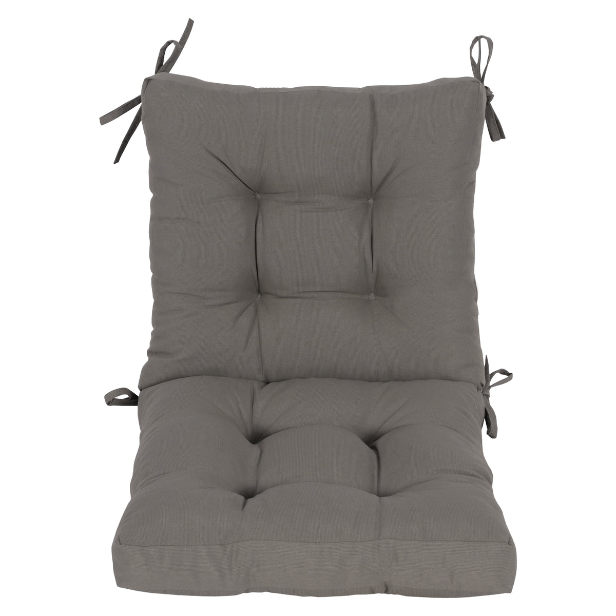 Goodgoods N Tufted Outdoor High-Back Chair Cushion 20x40 in - Gray