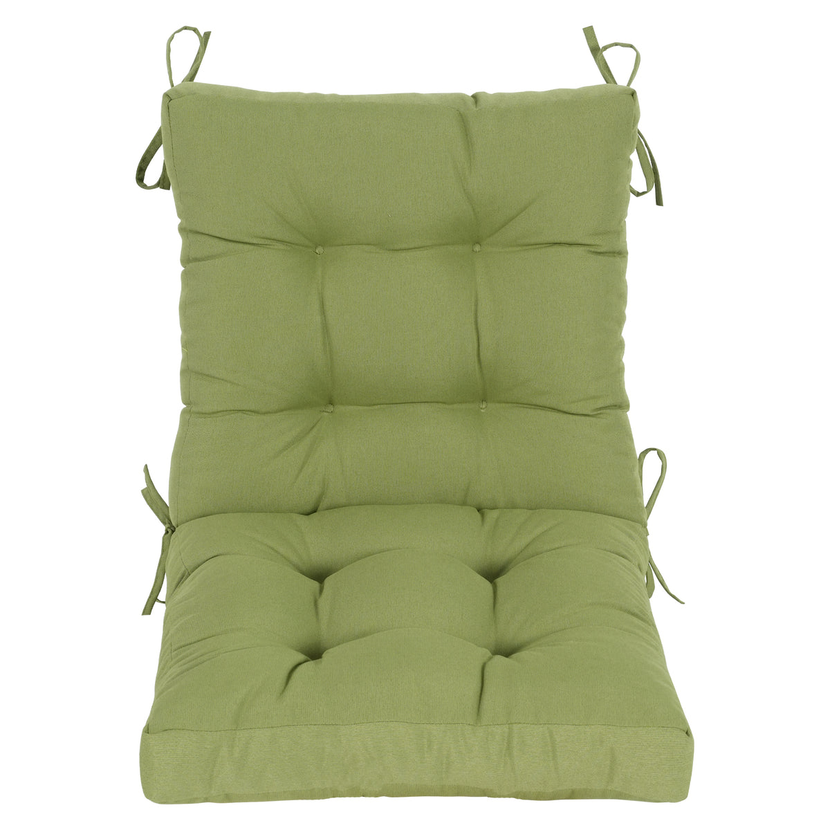 Goodgoods N Tufted Outdoor High-Back Chair Cushion 20x40 in - Light Green