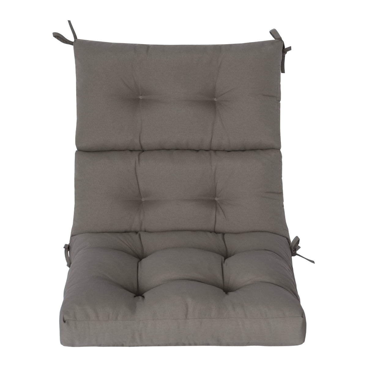 Goodgoods N Tufted Outdoor High-Back Chair Cushion 21x44 in - Gray