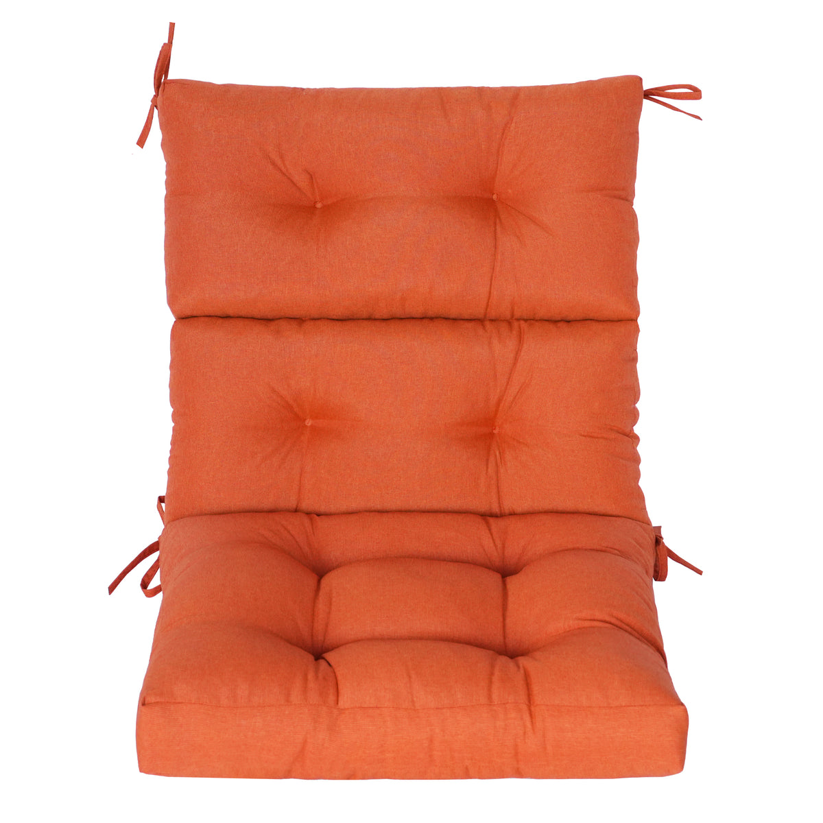 Goodgoods N Tufted Outdoor High-Back Chair Cushion 21x44 in - Orange