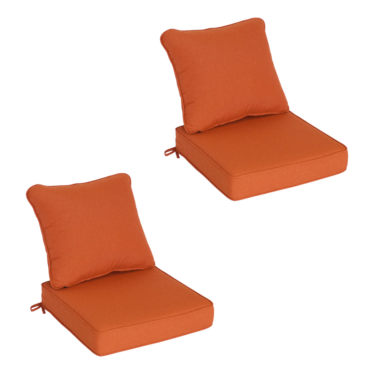 Goodgoods N Deep Seat Outdoor Cushion Set 19x19 in - Orange