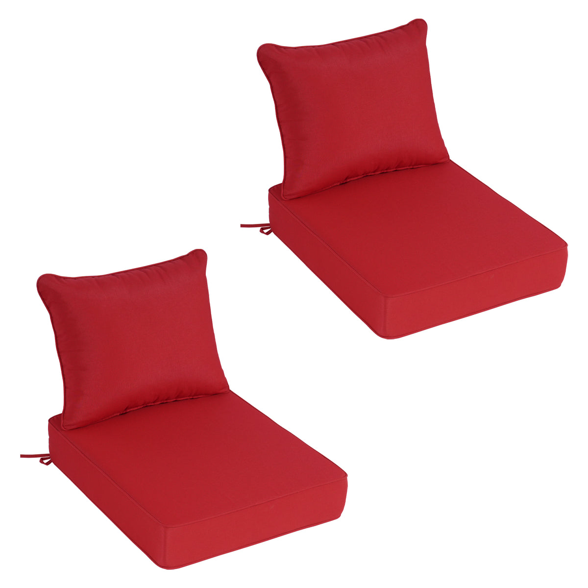 Goodgoods N Deep Seat Outdoor Cushion Set 24x28 in - Red