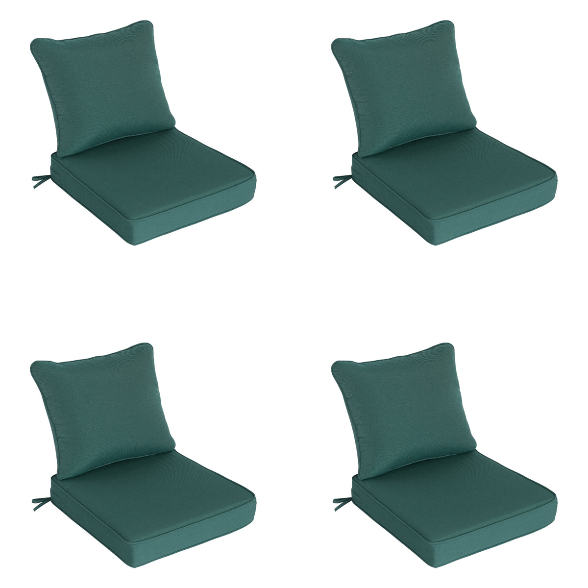 Goodgoods N Deep Seat Outdoor Cushion Set 19x19 in - Deep Green