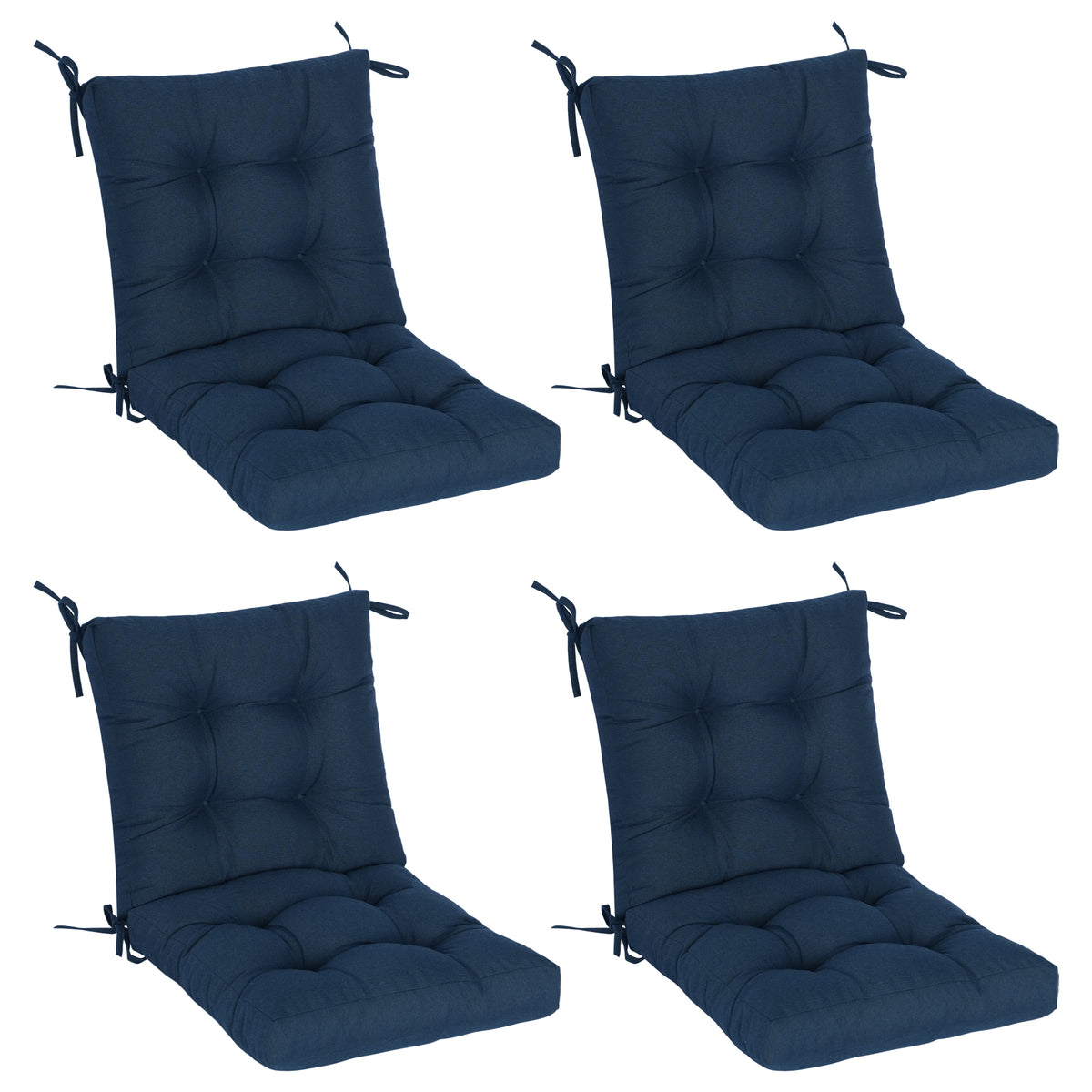 Goodgoods N Tufted Outdoor High-Back Chair Cushion 20x40 in - Dark Blue