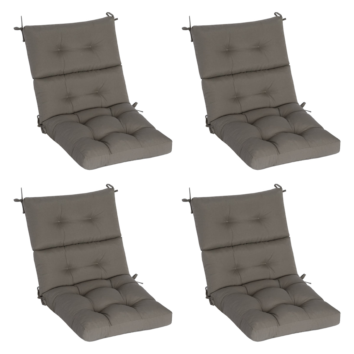 Goodgoods N Tufted Outdoor High-Back Chair Cushion 21x44 in - Gray