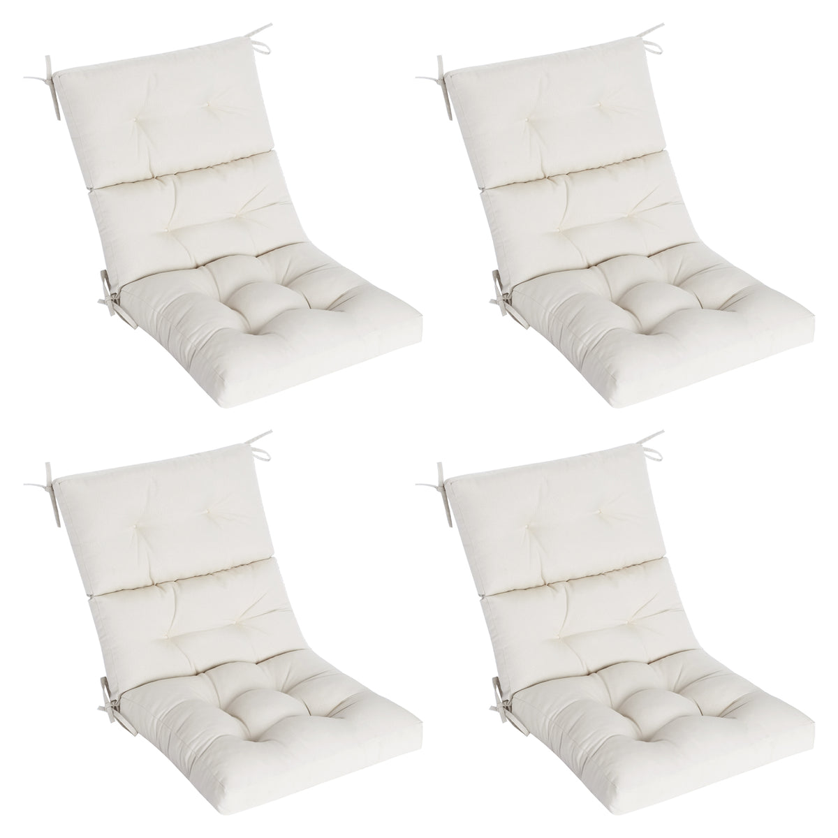Goodgoods N Tufted Outdoor High-Back Chair Cushion 21x44 in - Beige