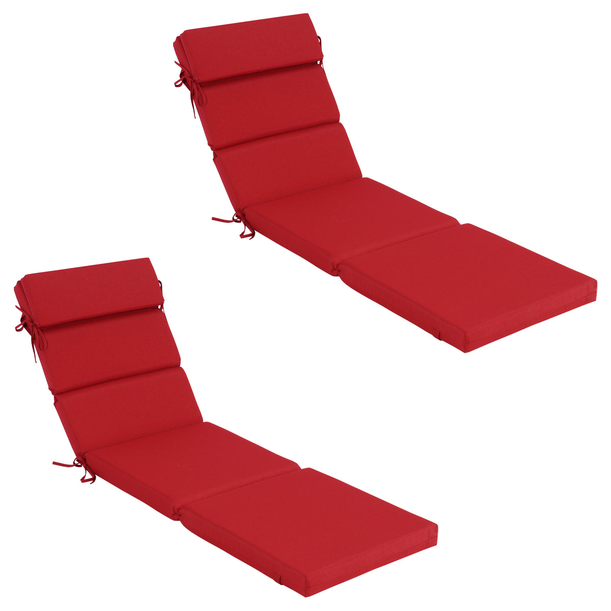 Goodgoods N Outdoor Chaise Lounge Cushion 21x72 in - Red