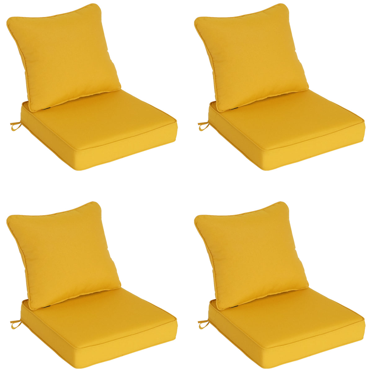 Goodgoods N Deep Seat Outdoor Cushion Set 24x24 in - Yellow