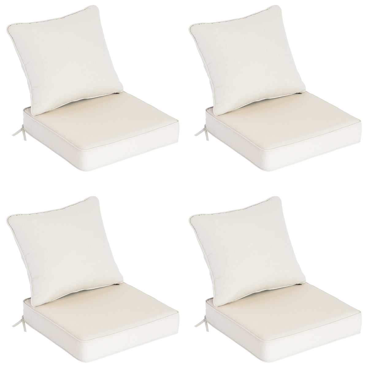 Goodgoods N Deep Seat Outdoor Cushion Set 24x24 in - Beige