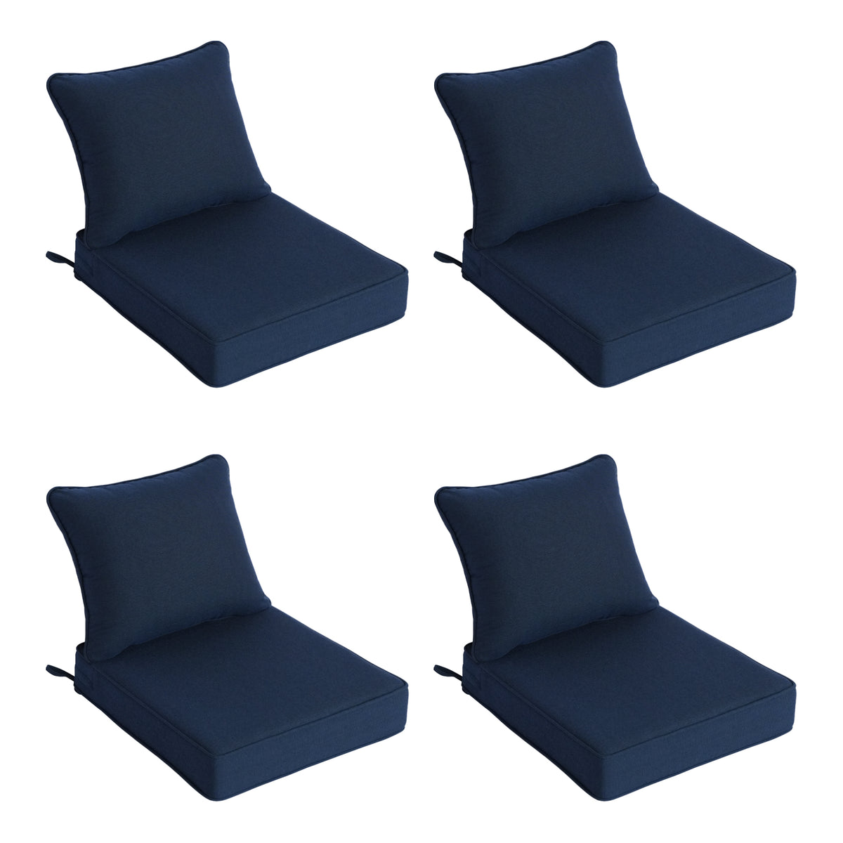 Goodgoods N Deep Seat Outdoor Cushion Set 24x28 in - Dark Blue