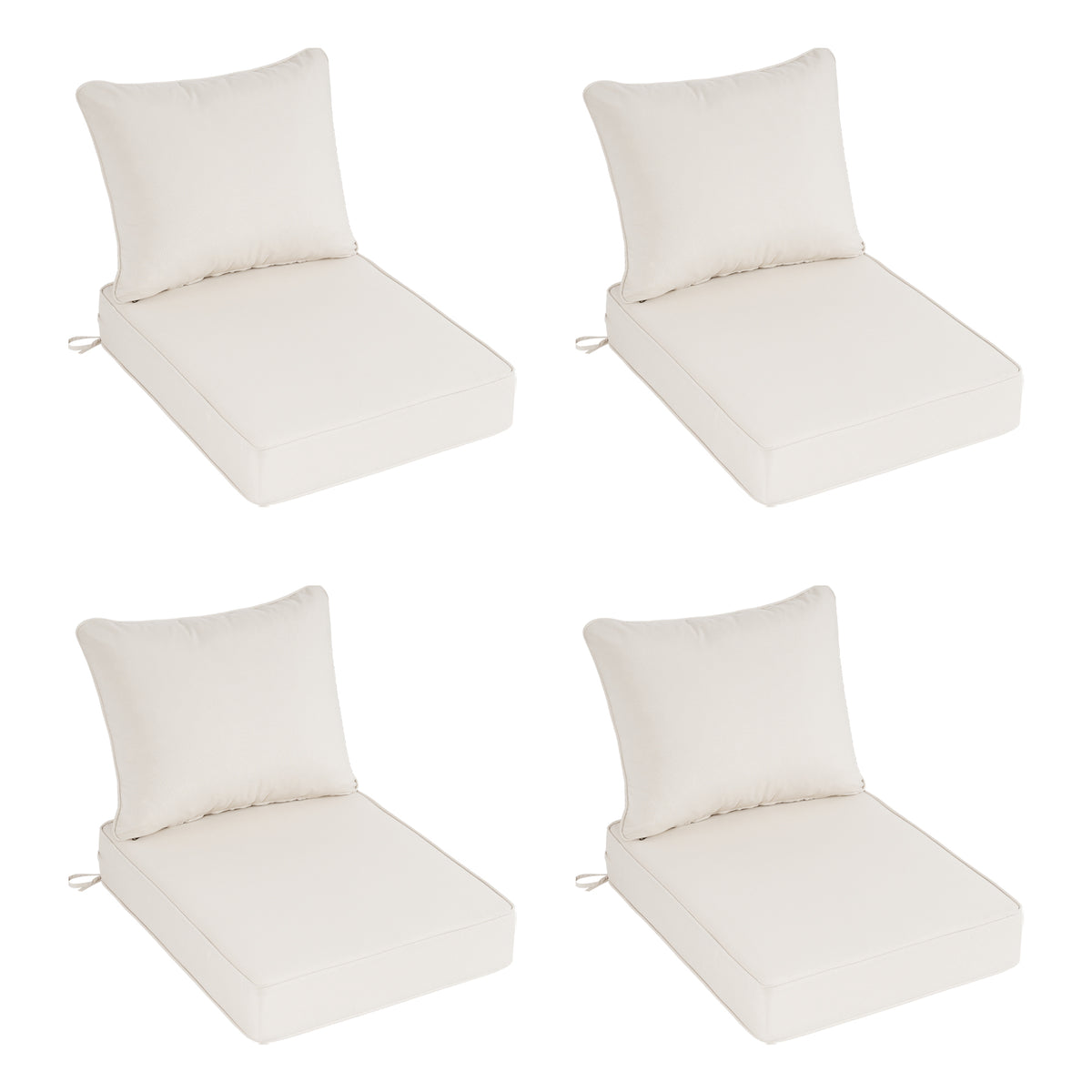 Goodgoods N Deep Seat Outdoor Cushion Set 24x28 in - Beige