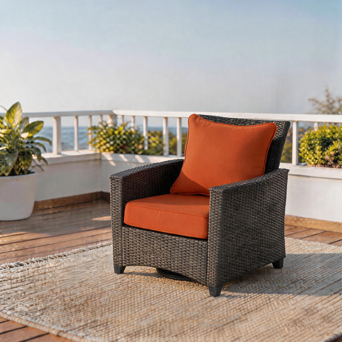 Goodgoods N Deep Seat Outdoor Cushion Set 24x24 in - Orange