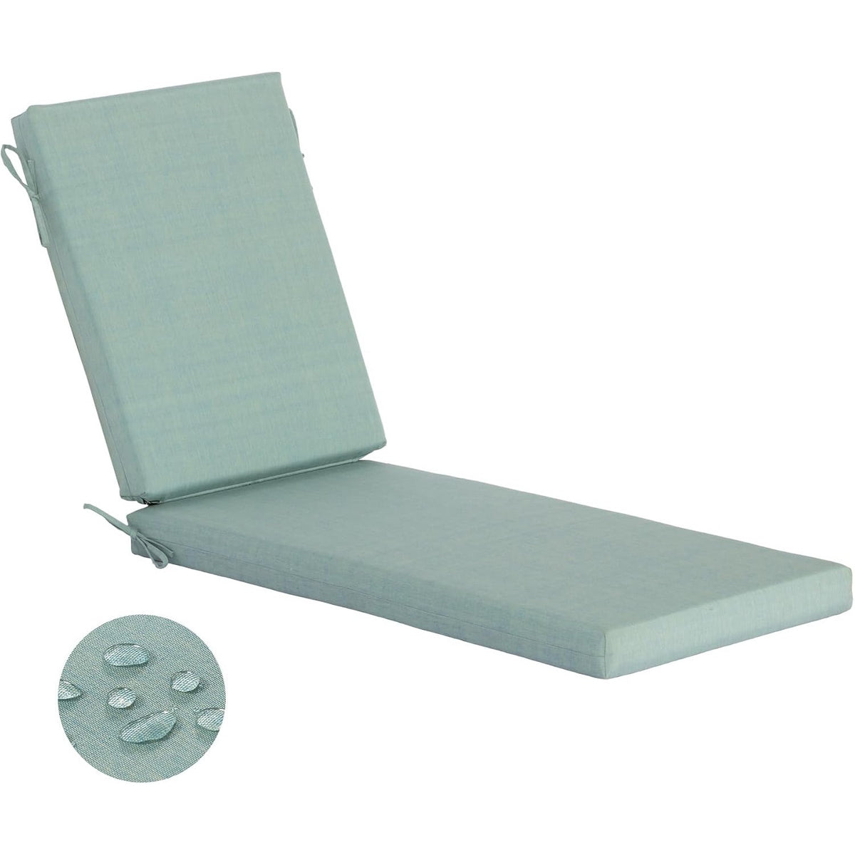 GoodGoods Outdoor Chaise Lounge Cushion 21x72 in - Light Green