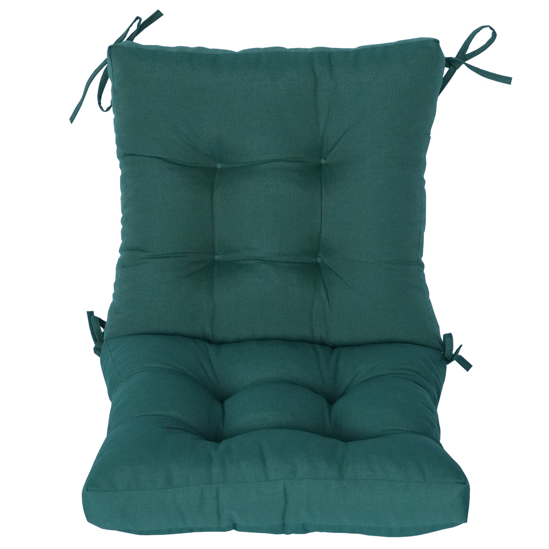 GoodGoods Tufted Outdoor High-Back Chair Cushion 18x36 in - Deep Green