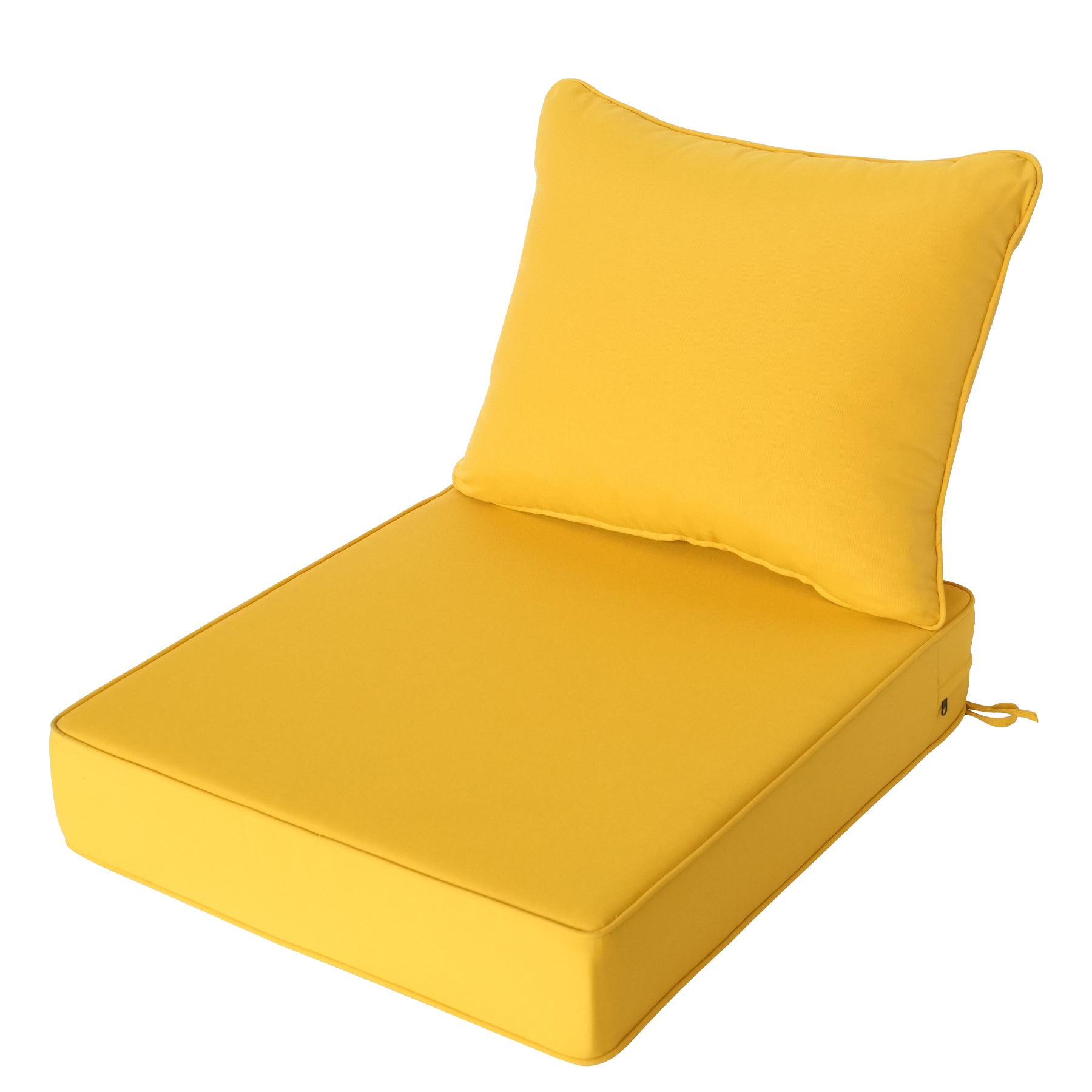 GoodGoods Deep Seat Outdoor Cushion Set 24x28 in - Yellow