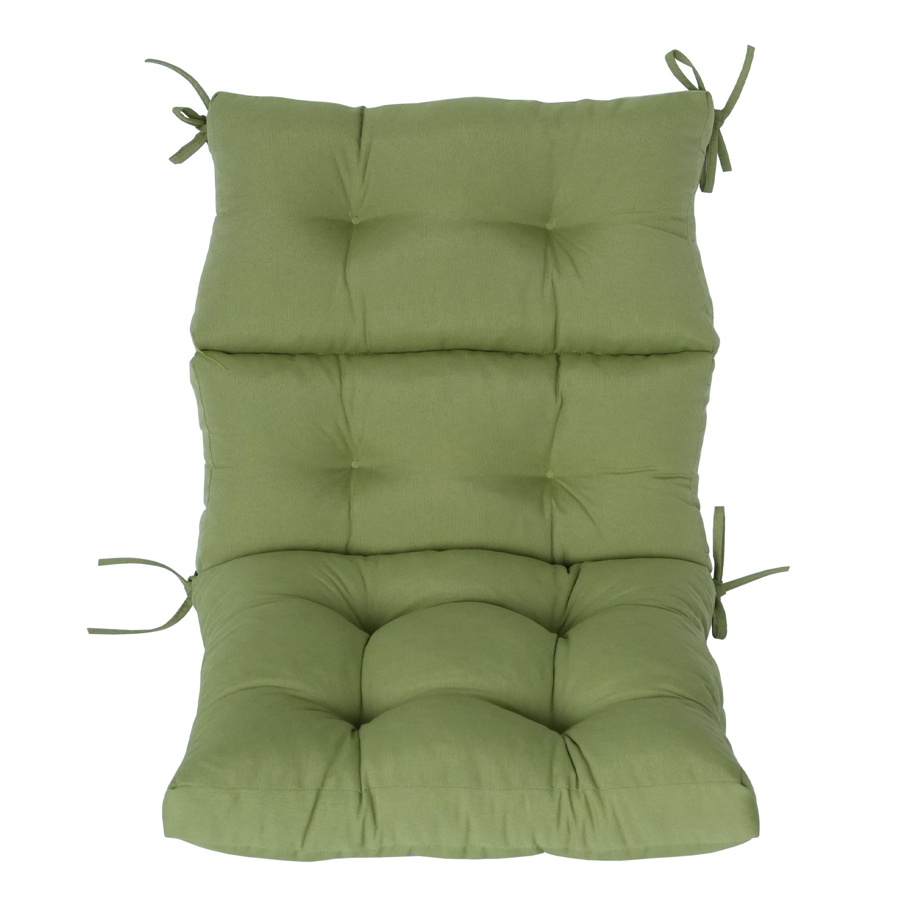 GoodGoods Tufted Outdoor High-Back Chair Cushion 22x44 in - Light Green