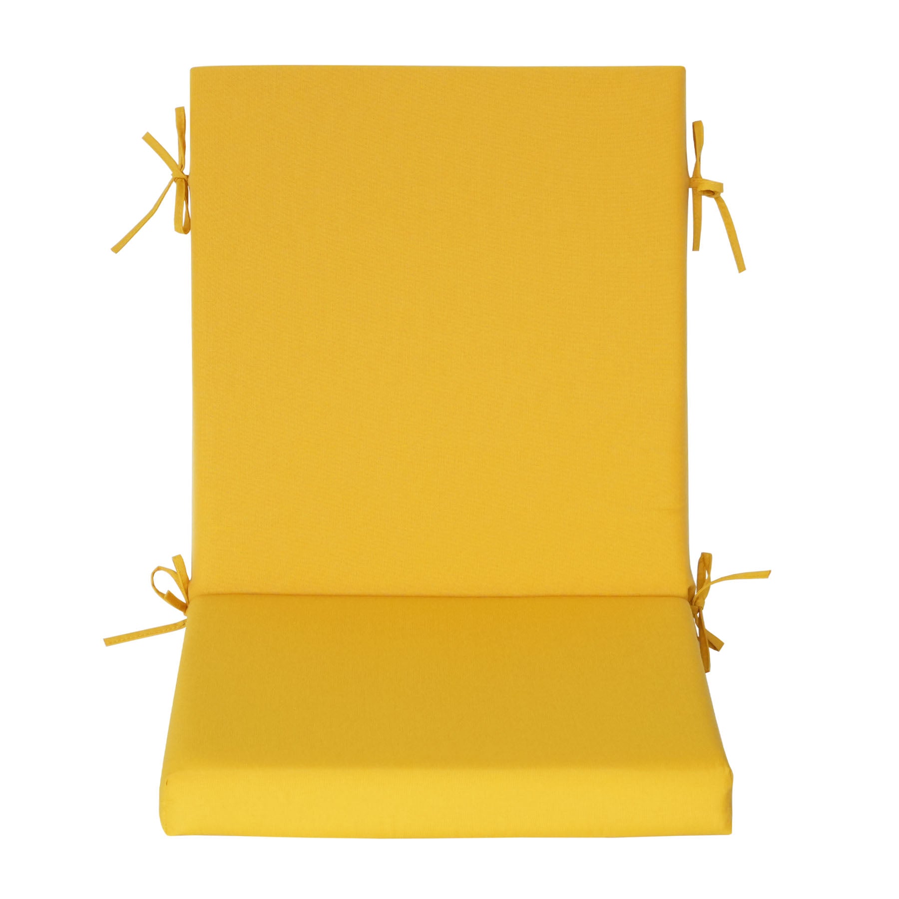 GoodGoods Outdoor High-Back Chair Cushion 22x44 in - Yellow