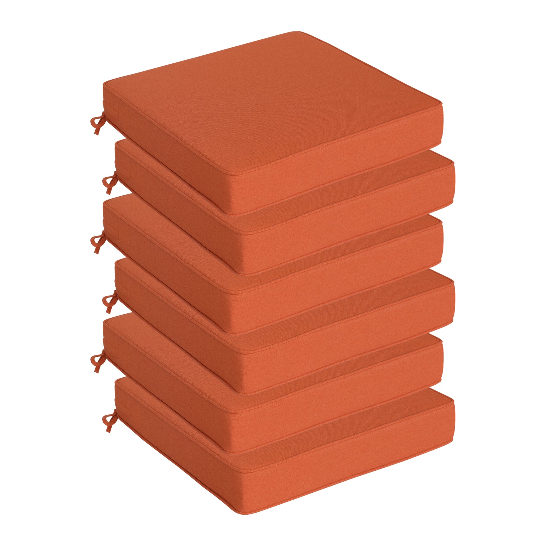 GoodGoods Outdoor Seat Cushion 22x22 in - Orange - image 11