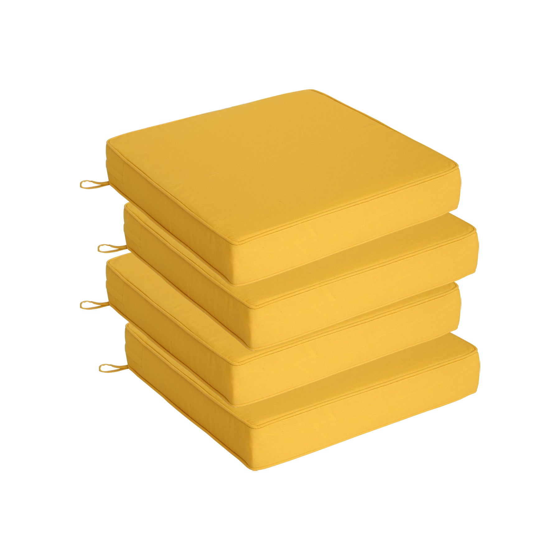 GoodGoods Outdoor Seat Cushion 22x22 in - Yellow - image 1