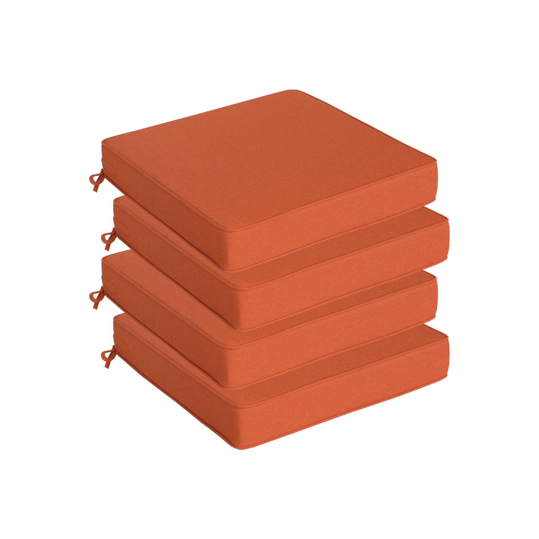 GoodGoods Outdoor Seat Cushion 22x22 in - Orange - image 1