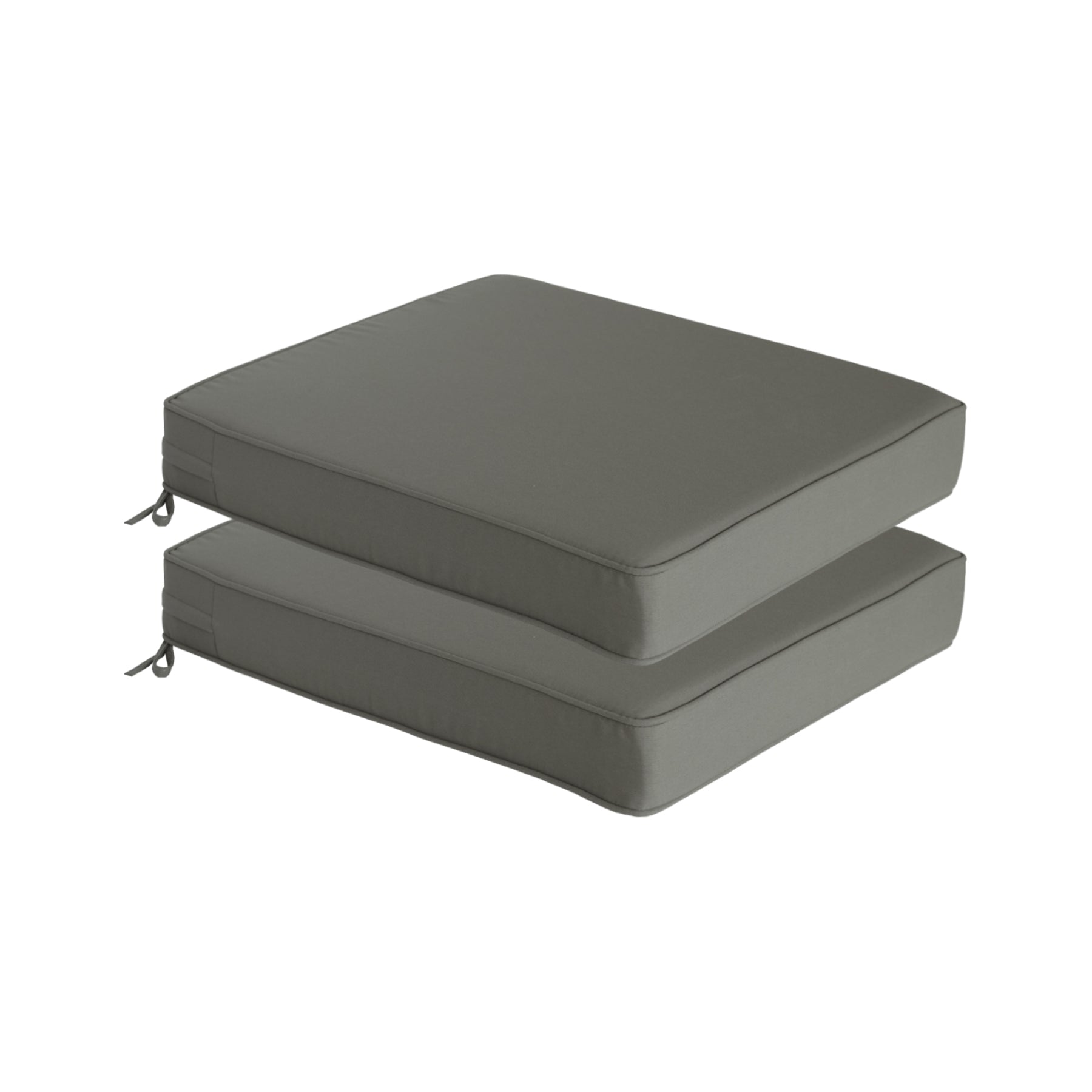 GoodGoods Outdoor Seat Cushion 24x24 in - Gray lifestyle and product view 4