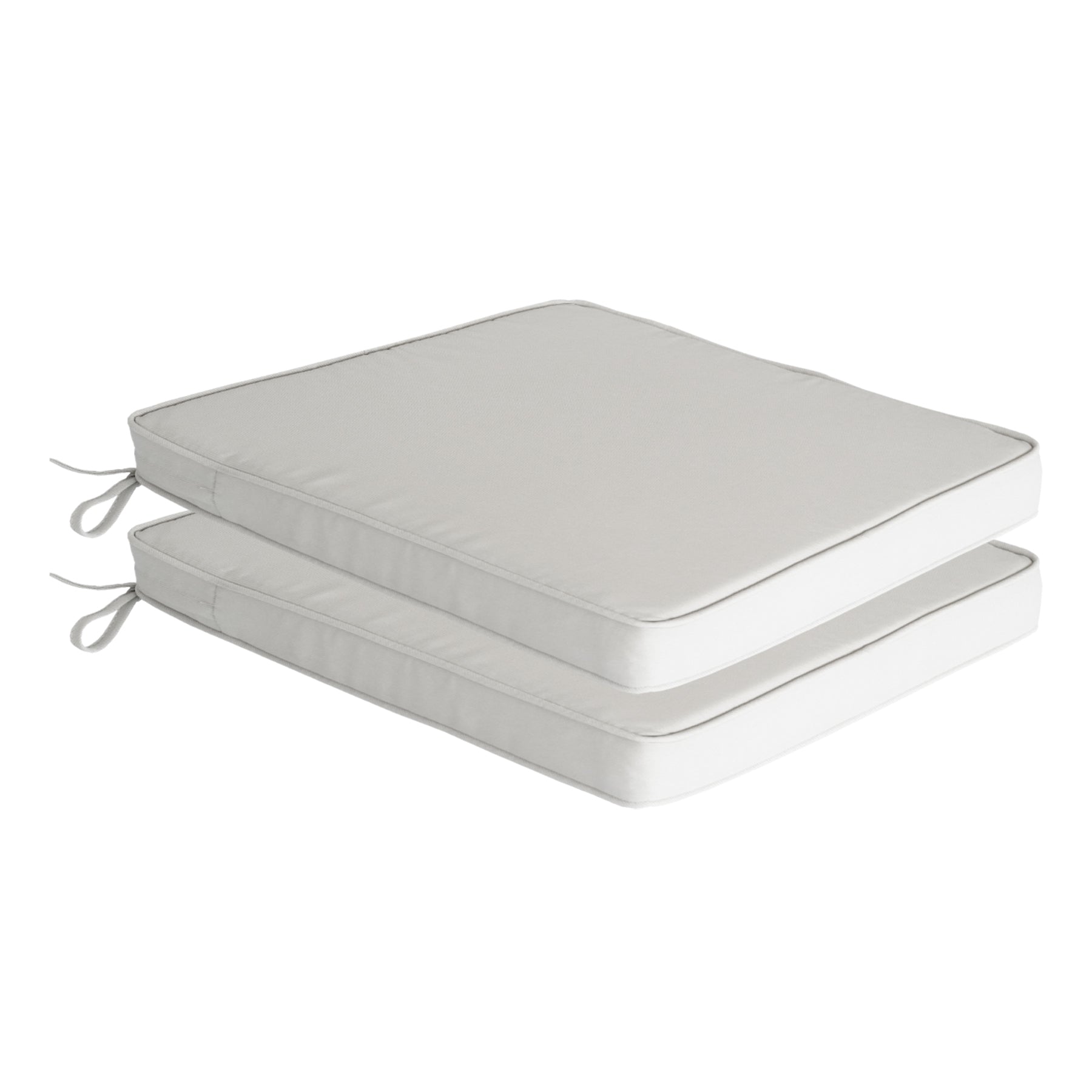GoodGoods Outdoor Seat Cushion 22x22 in - Beige lifestyle and product view 4