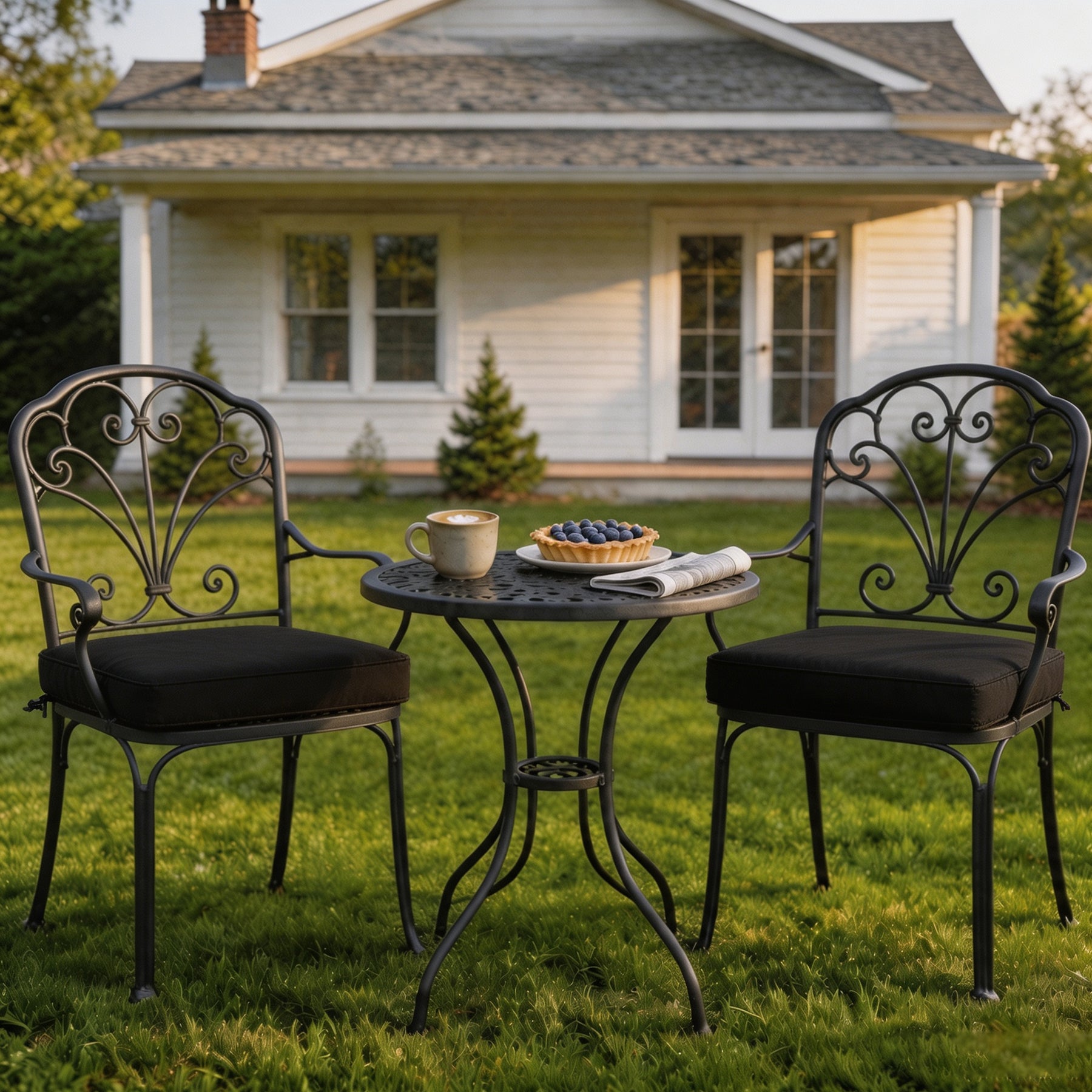 GoodGoods Outdoor Seat Cushion 20x20 in - Black - image 2