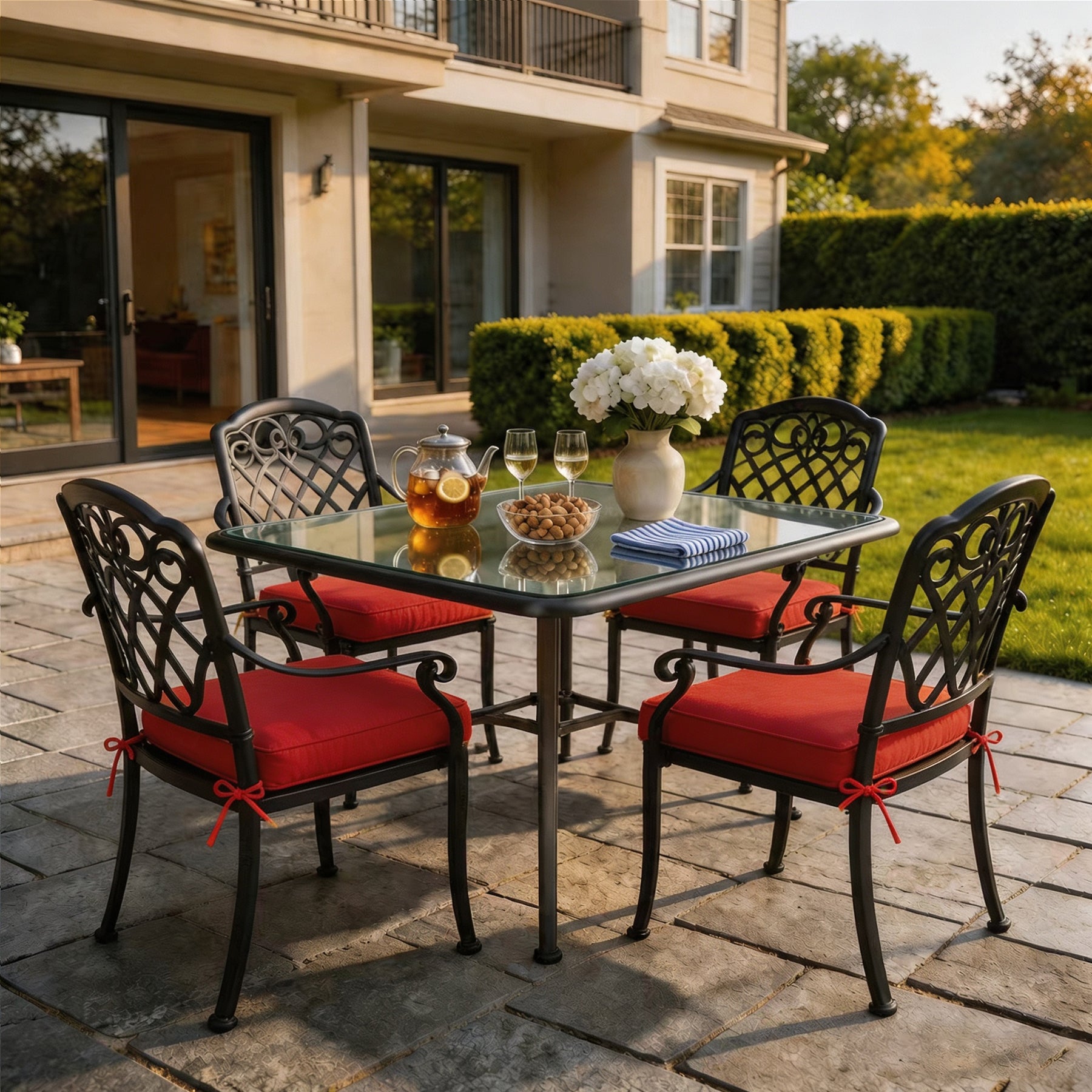GoodGoods Outdoor Seat Cushion 22x22 in - Red - image 7