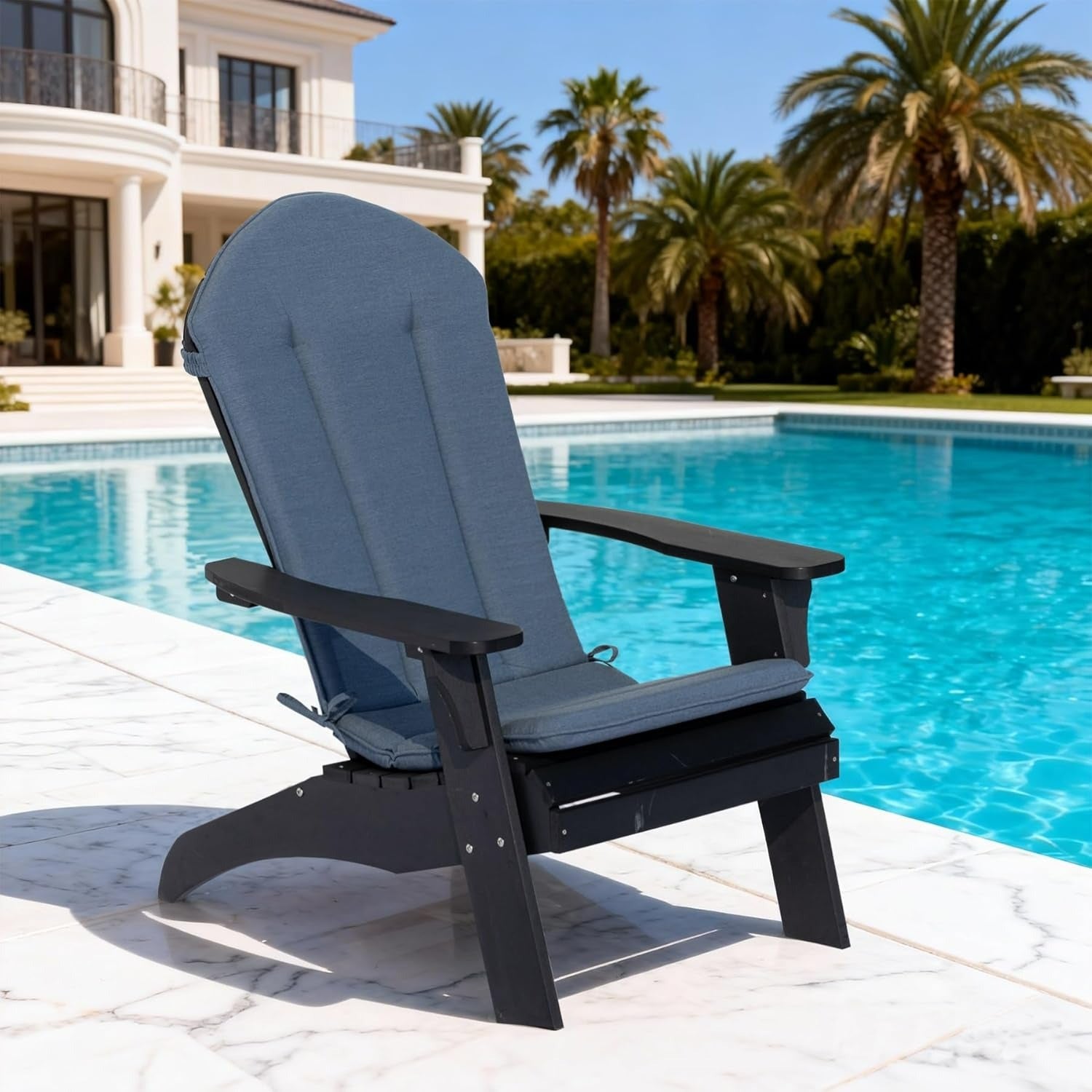 GoodGoods Sunbrella® High-Back Adirondack Chair Cushions (Set of 2) - 50" x 20"