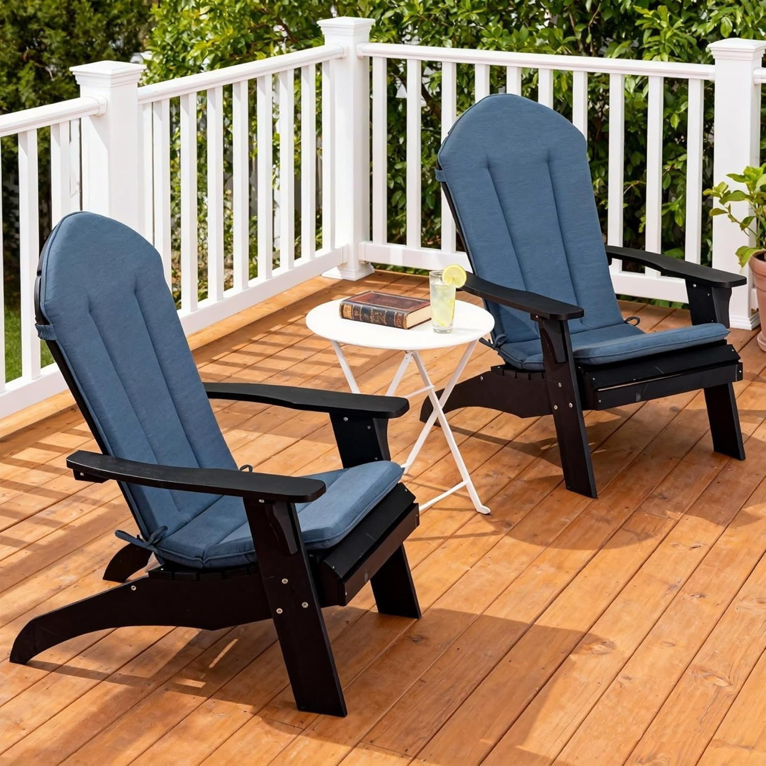 GoodGoods Sunbrella® High-Back Adirondack Chair Cushions (Set of 2) - 50" x 20"