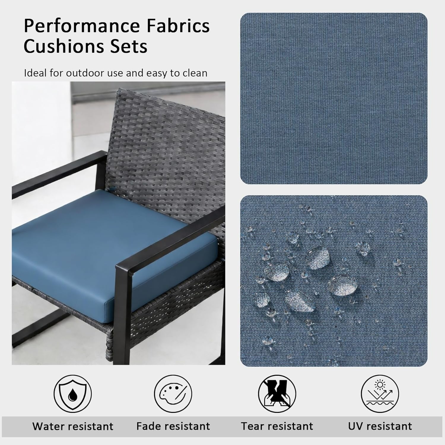 Sunbrella® Patio Dining Cushion (Set of 4) - 20" x 20"